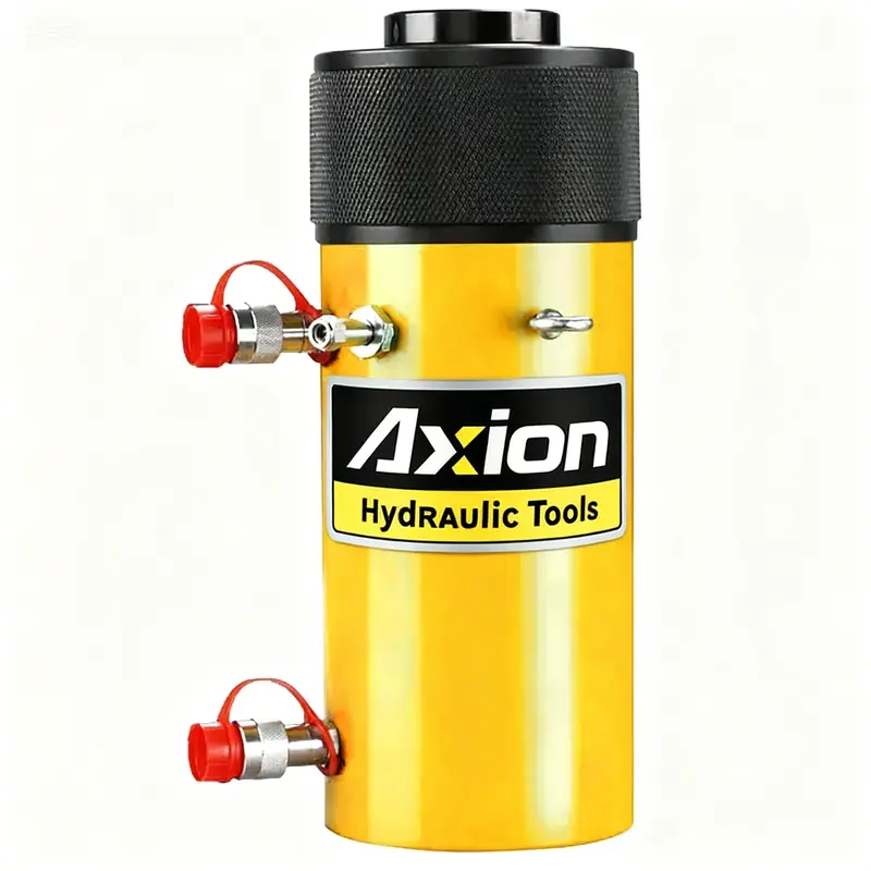 RRH10010, 100 ton 947 KN, 257 mm 10.12 in Stroke, Double Acting Hollow Cylinders