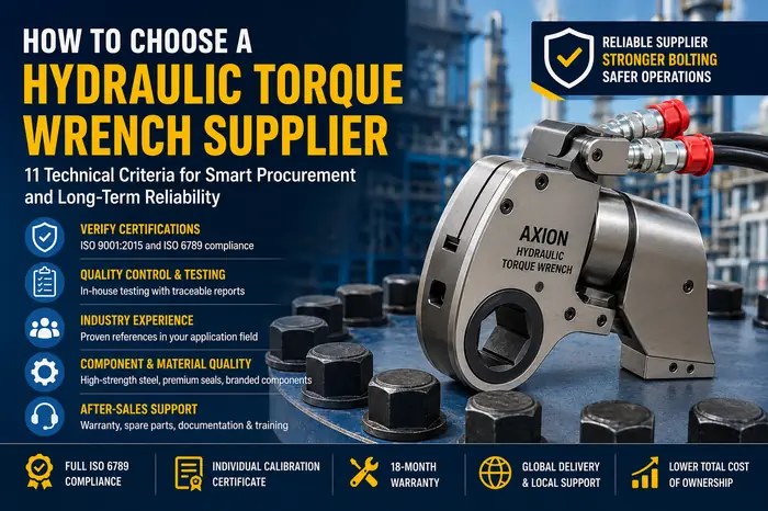 How to Select a Dependable Hydraulic Torque Wrench Supplier for Industrial Projects